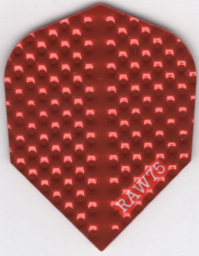 METALIC RED Dimplex Dart Flights: 3 per set