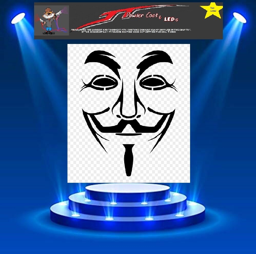 ANONYMOUS VENDETTA GUY Mask  Stencil Template Airbrush Paint  # 88