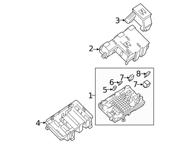 Genuine GM Engine Wiring Harness Junction Block 84184429