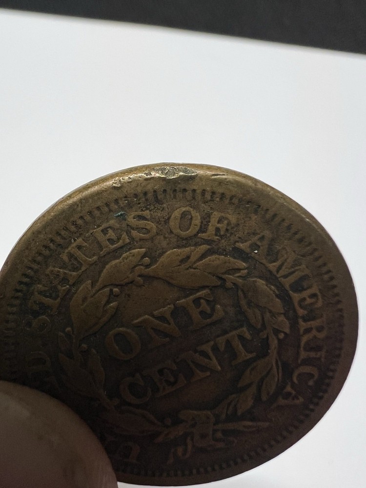 1851 Braided Hair Large Cent