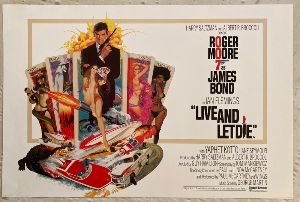 Live And Let Die  James Bond Movie Poster Repro 2007 Pyramid Roger Moore