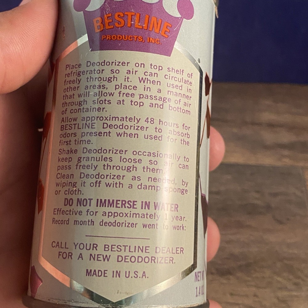 Vintage Bestline Deodorizer Tin Full