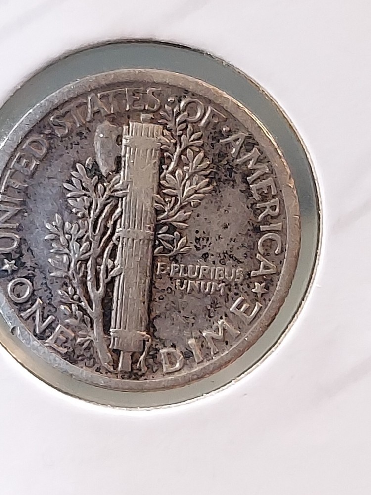 1918 Mercury Dime, XF J/17