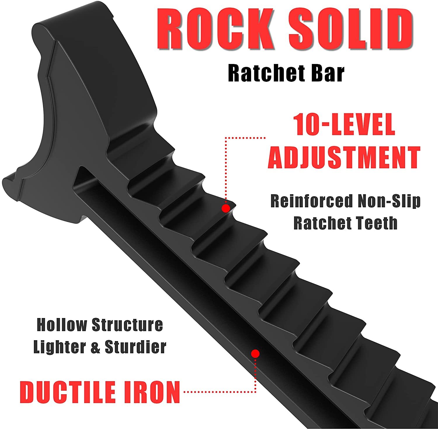 BIG RED 3 Ton (6,000 lb) Capacity T43202 Torin Steel Jack Stands, Red