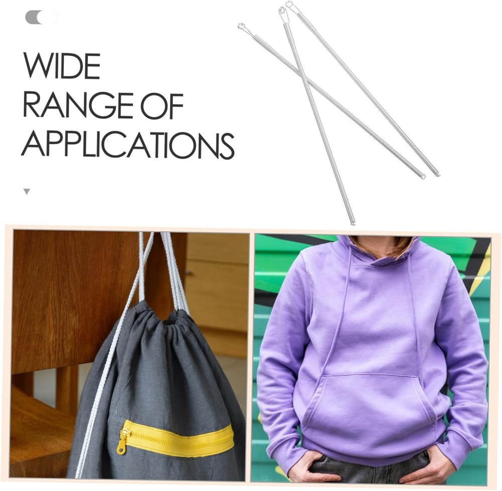 5Pcs Flexible Spring Drawstring Threader Clip Tool for Pants & Hoodies - NEW