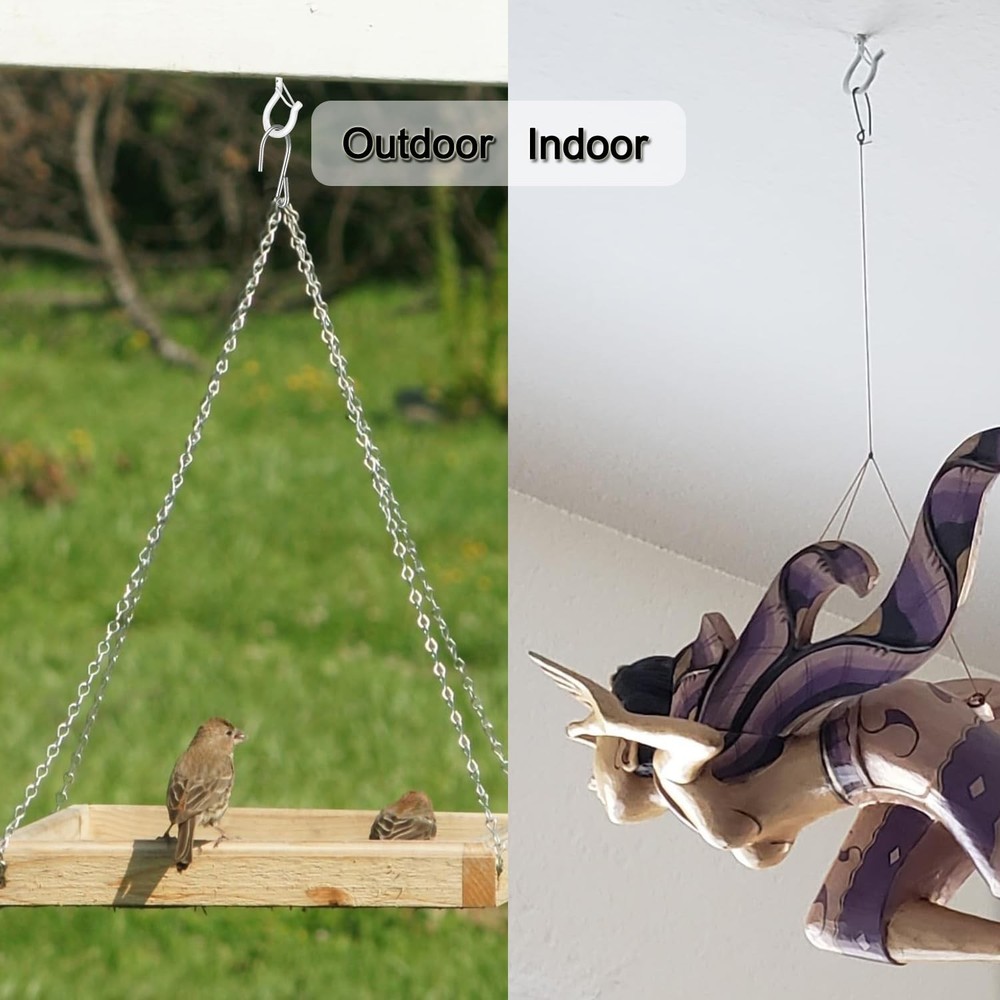 Screw Hooks for String Lights Plants Lanterns Outdoor 20 Pack