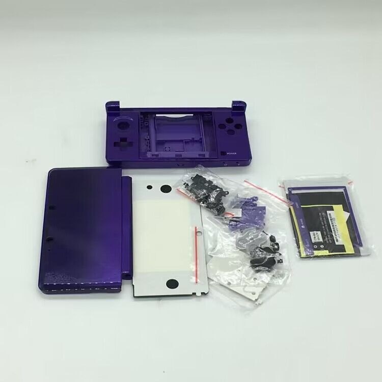 Housing Shell for Nintendo 3DS System Replacement Screen Tools Console Purple