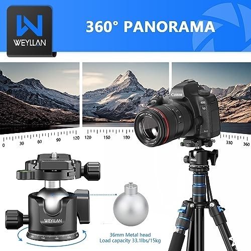 Low Profile Ball Head 36mm Metal Panoramic Camera Mount with Quick Release Plate