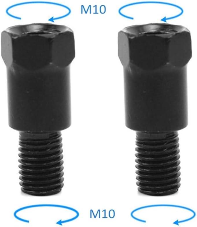 Motorcycle Mirror Mount Adapter Height adjustment Screw Rearview Mirrors Thread
