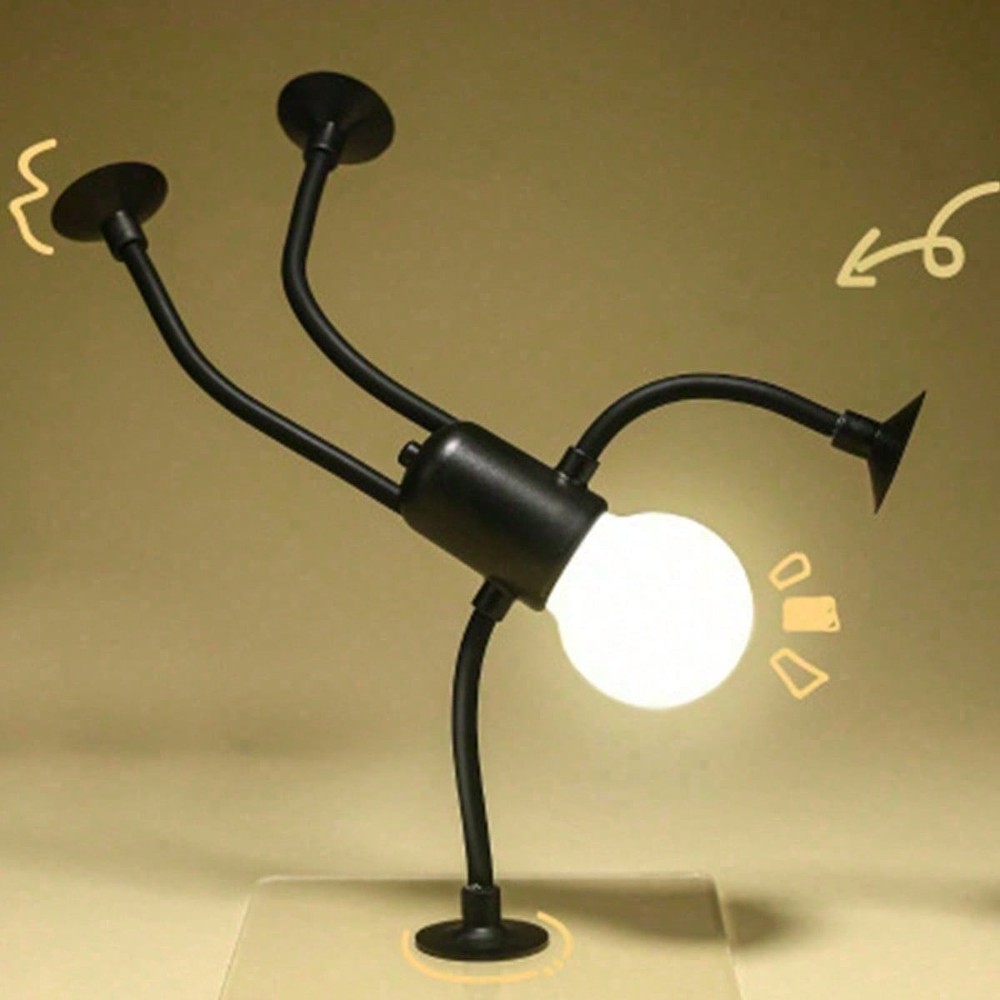 Interactive Decorative Night Light - Bendable Sportsman for Creative Spaces