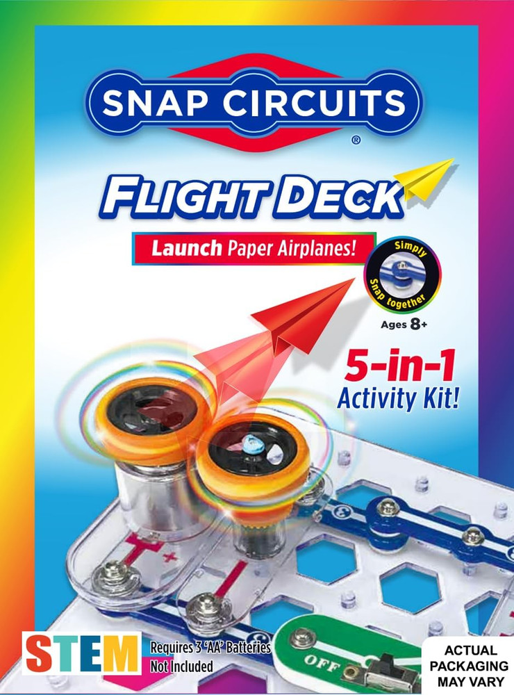 Snap Circuits Flight Deck Science/Stem Toy Kit | Ages 8+ | Construction Gift for