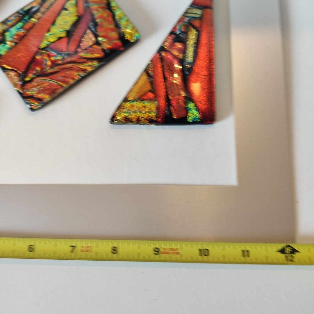 Multicolor Ammolite On Mat For Framing Wall Art