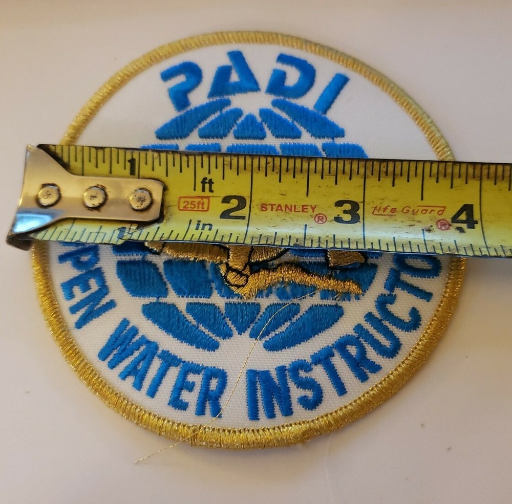 Vintage PADI OPEN WATER INSTRUCTOR Scuba Diving Embroidered Patch