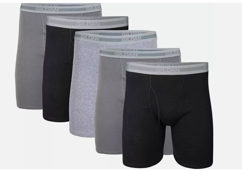 Gildan Boxer Briefs (5-pack) and Gildan Briefs (6-packs)