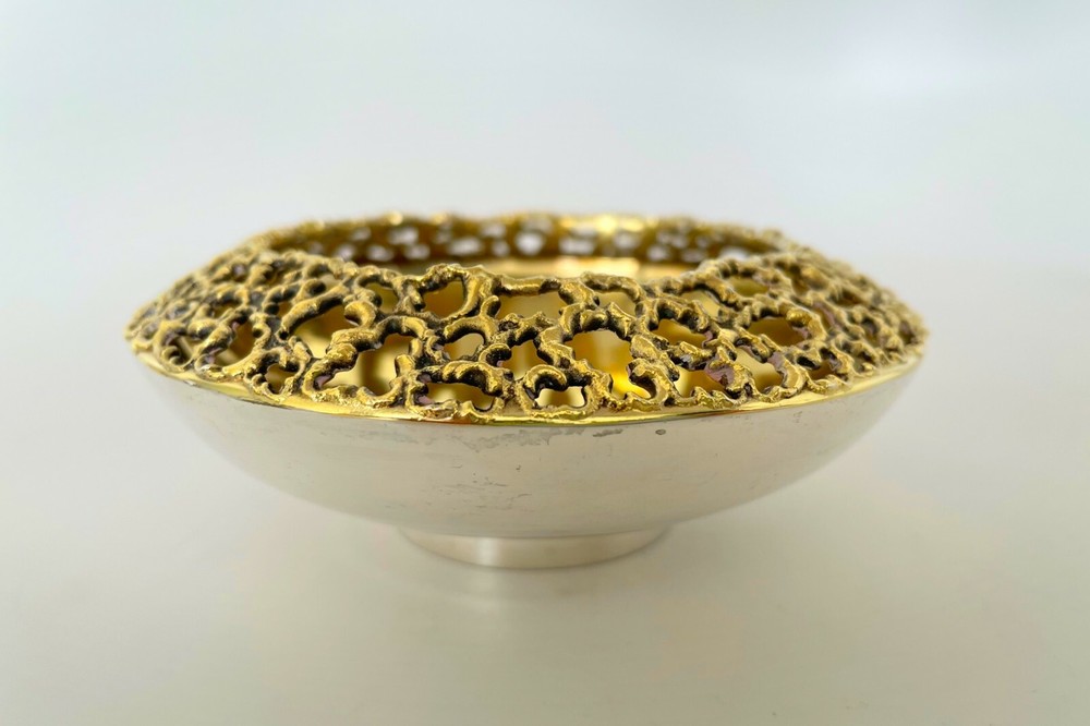 Stuart Devlin Solid Silver & Silver Gilt Bowl