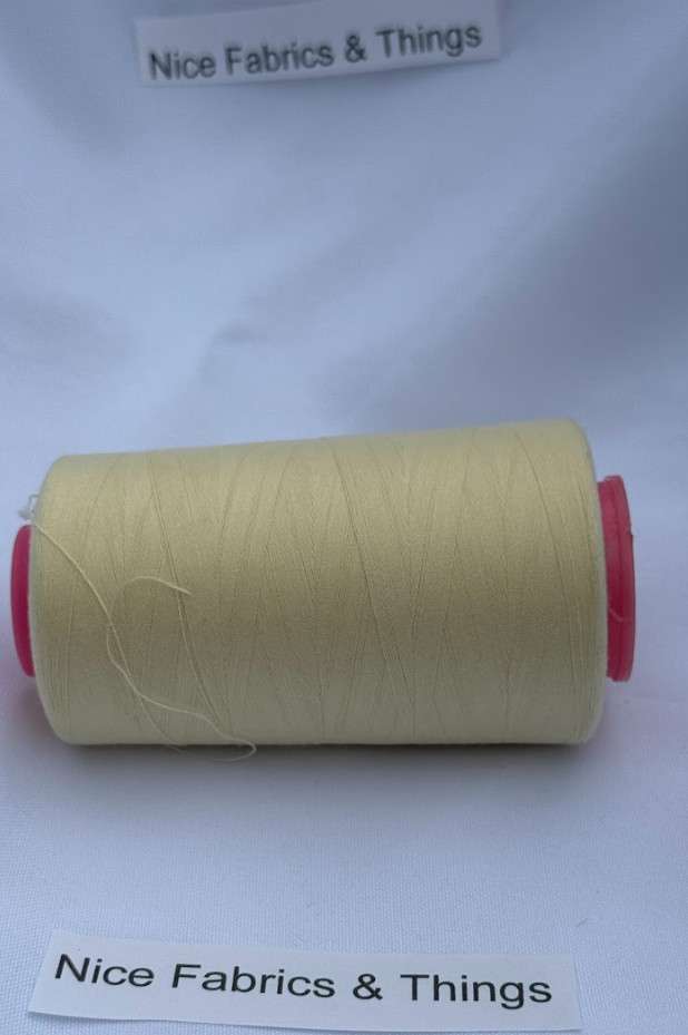 50 Spools - Light Yellow A025 Multi Purpose Sewing Thread