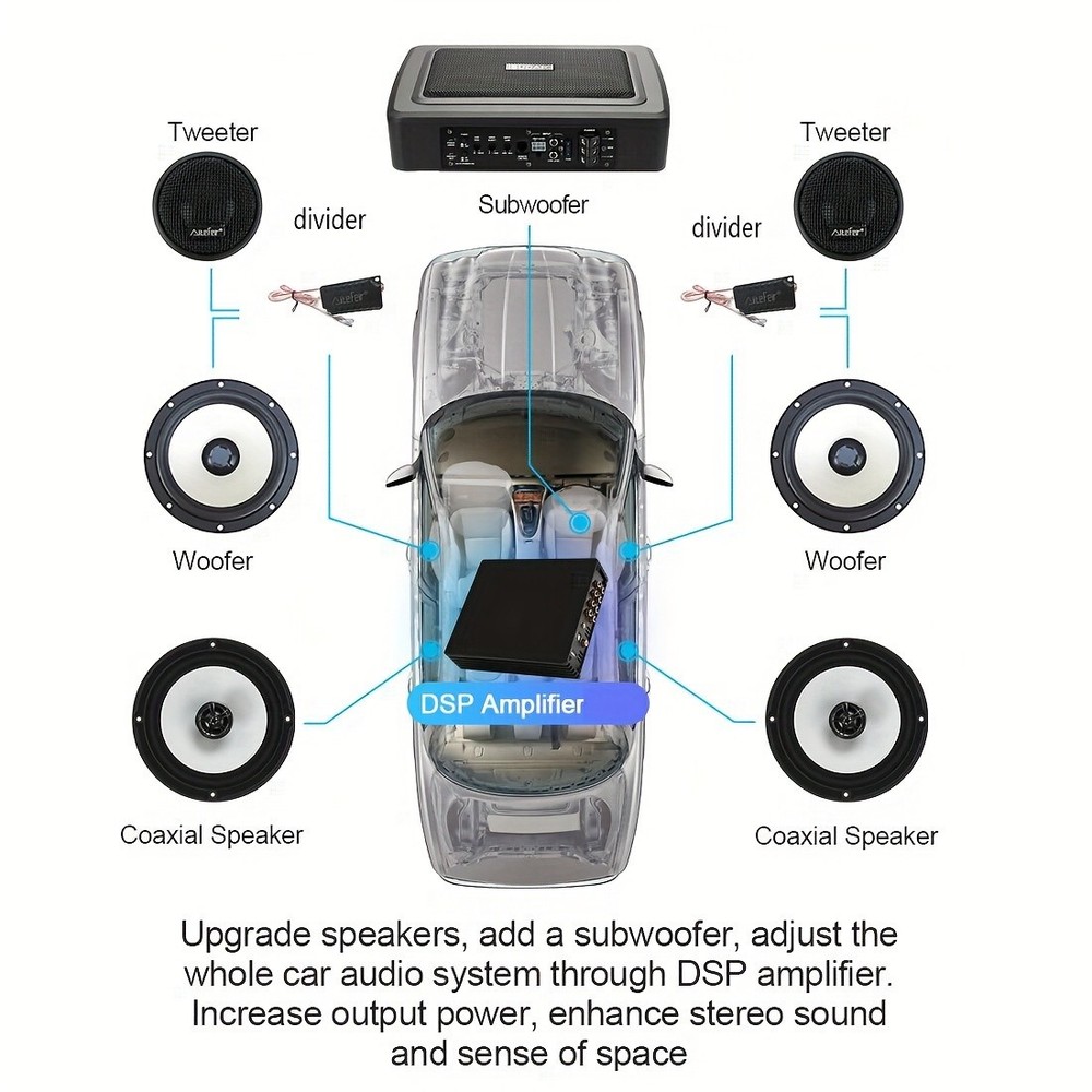 6.5 Inch 2 Way Active Component Speaker System 350W Max with External Crossovers
