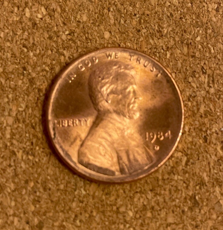 1984 penny error, Worn Die Rare