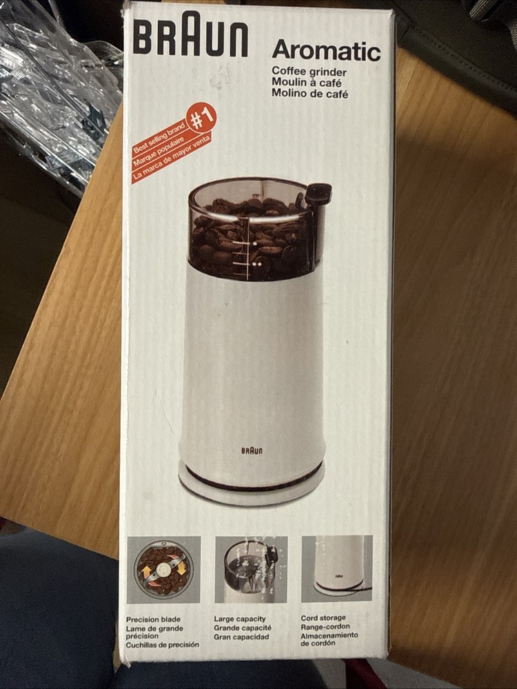 Braun KSM 2 Aromatic Coffee Grinder - White