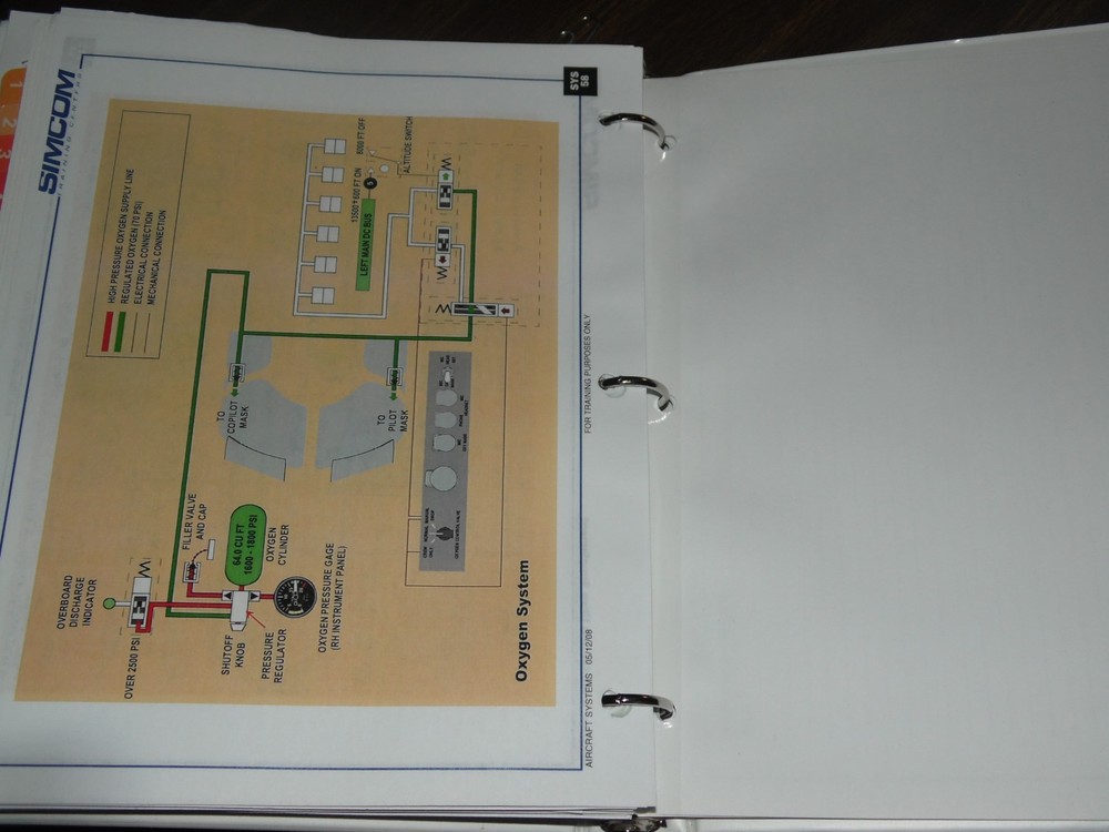 Simcom Citation V Model 560 Ultra Training Supplement Binder