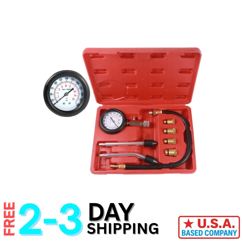 Ultimate 8-Piece Petrol Engine Compression  Kit - Easy & Accurate Results