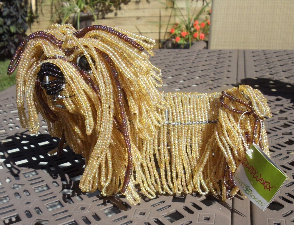 Beaded land: Tibetan Lhasa Apso