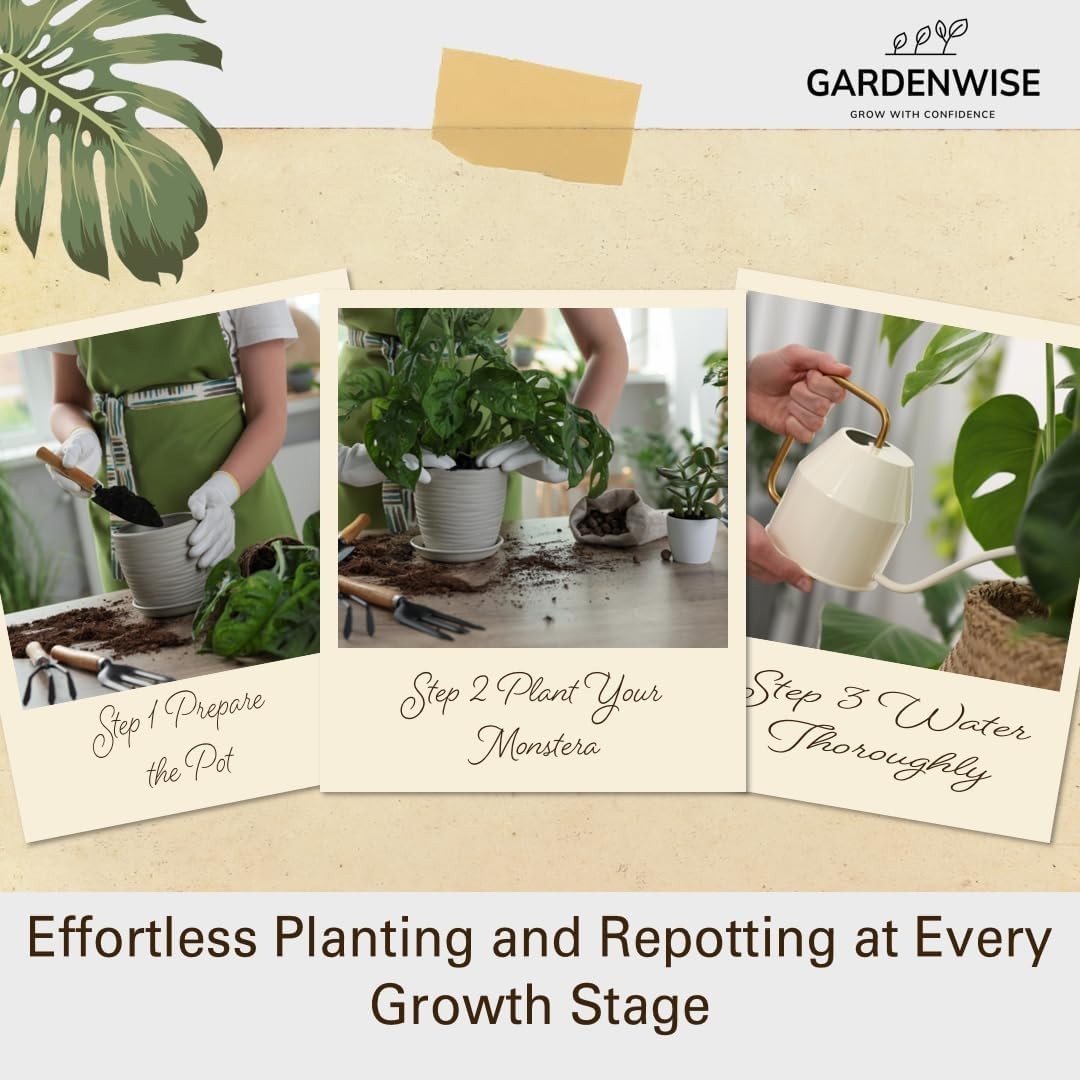 Monstera Potting Mix – Organic Soil w/ Fertilizer for Indoor & Outdoor Plants🌱