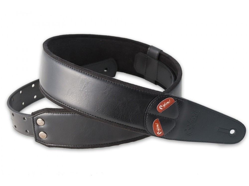 RightOn! Mojo Charm Guitar Strap; Black