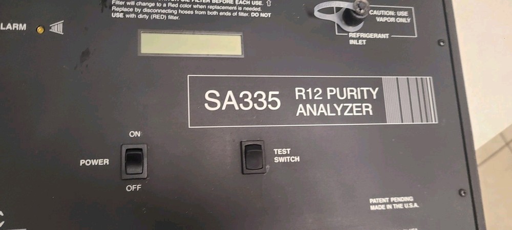 R12 Purity Analyzer Vintage Untested