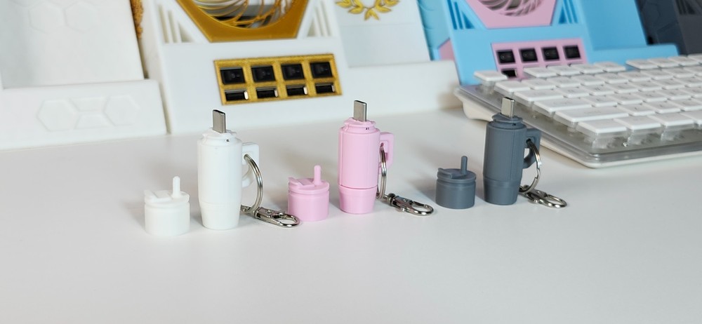 Coffee Cup Keychain 128GB USB C Flash Drive | USB-C for Android Smartphone & Mac