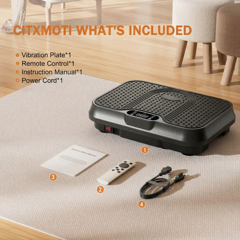 Vibration Plate Exercise Machine, Compact Small Vibration Plate for Lymphatic Dr