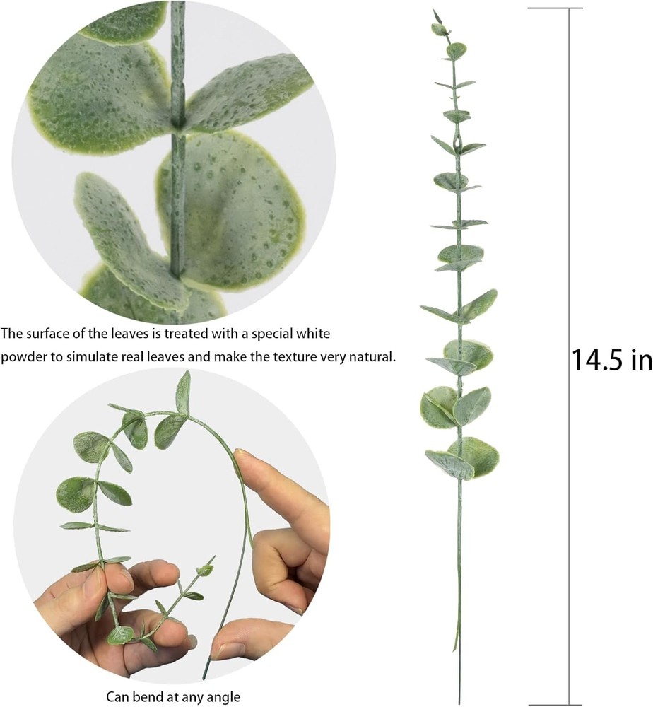Artificial Eucalyptus Stems Pack of 20