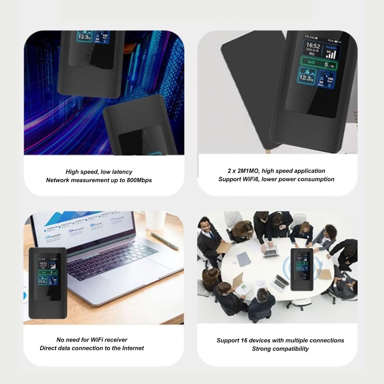 🔥🔥 6 Router with SIM Card Slot 5G WiFi Mobile Hotspot 6 Modem