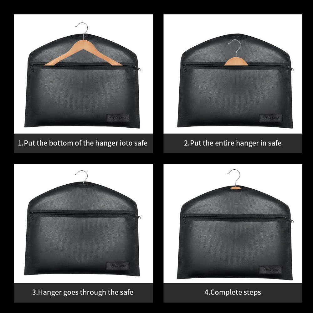 Hanger Diversion safe with Lock, Fireproof Hanger Safe with Small Fireproof B...