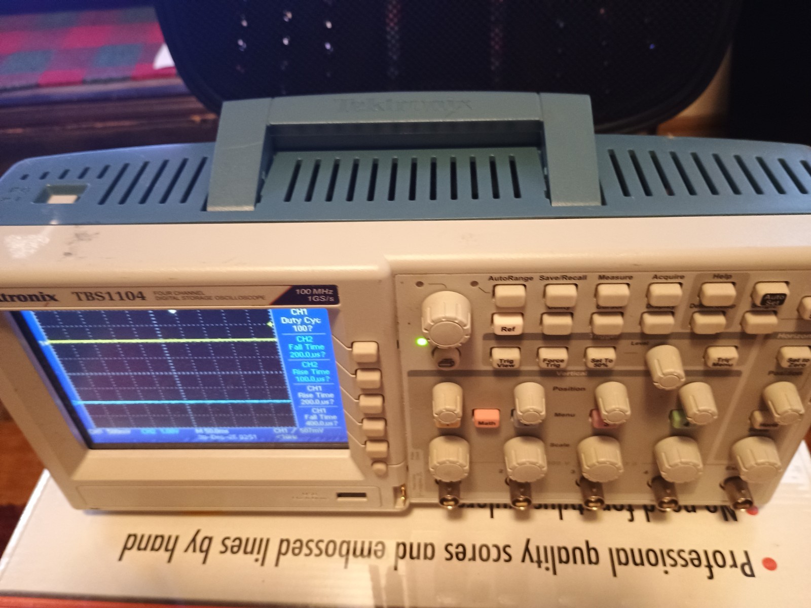 Tektronix TBS 1104 four channel digital storage oscilloscope