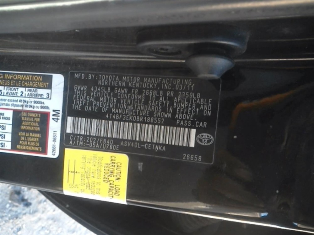 CAMRY 2011 High Mounted Stop Light 104935184