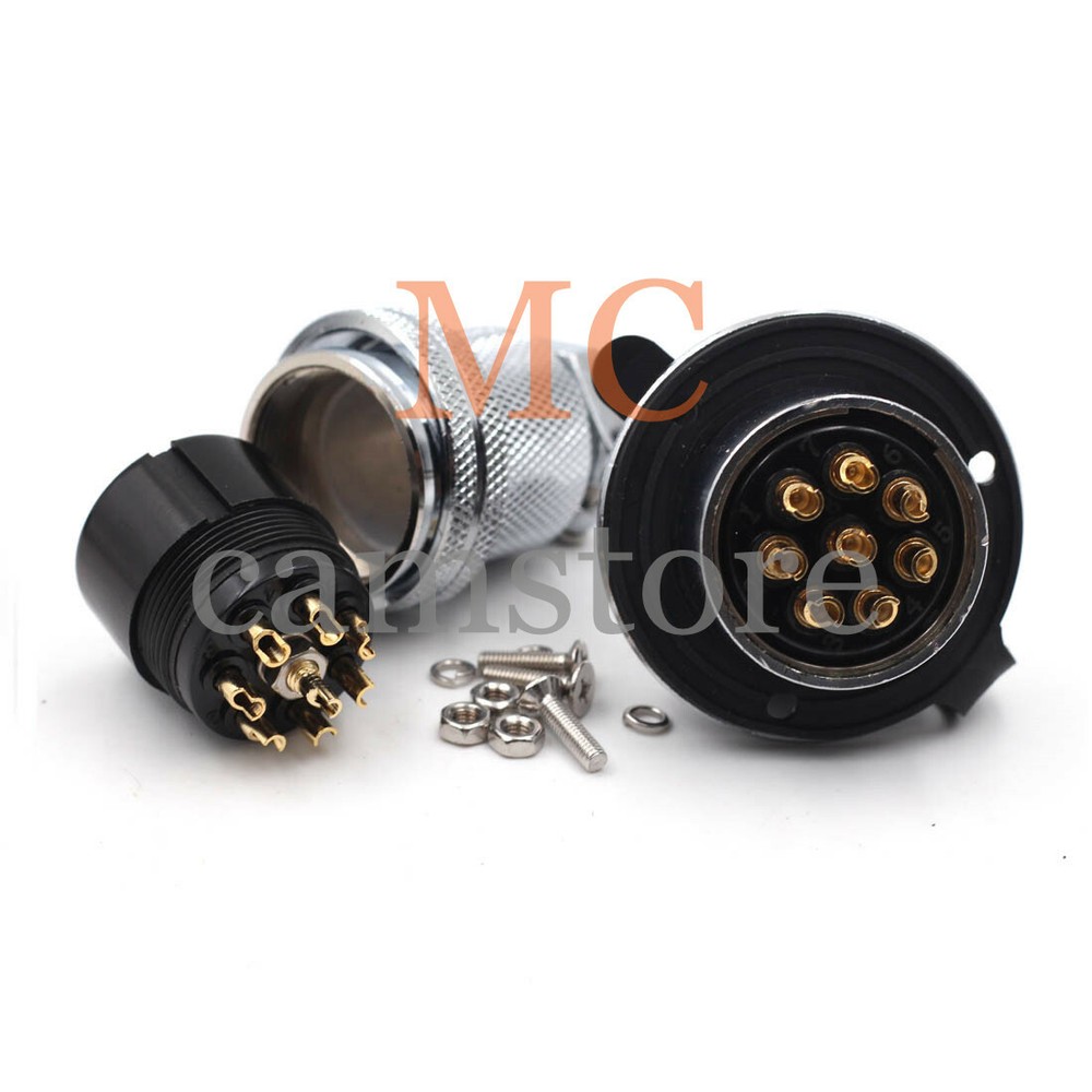 GX30 8Pin Panel Mount Aviation Plug & Socket Circular Multipole Connector 10A