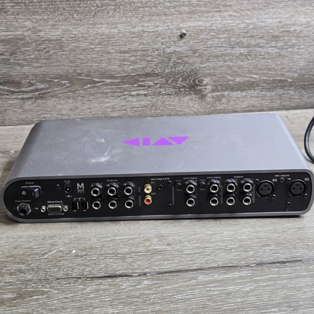 Avid Mbox Pro 3rd Gen 8x8 FireWire Audio Interface w/ Box & Power Supply Tested
