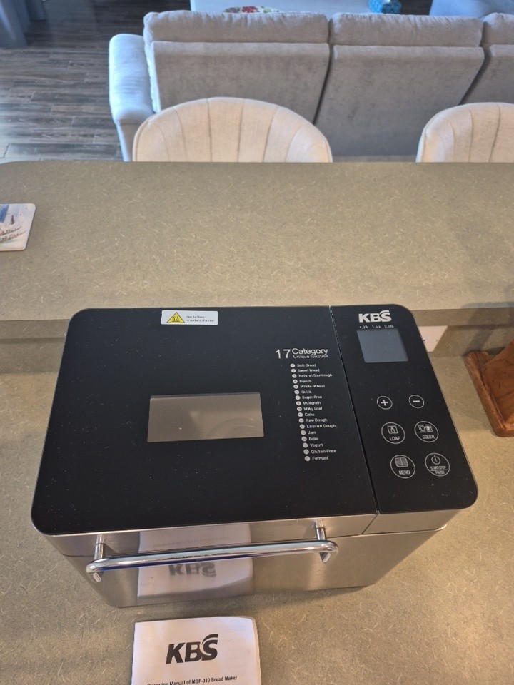 KBS MBF-010 Stainless Steel Bread Machine..Tested!