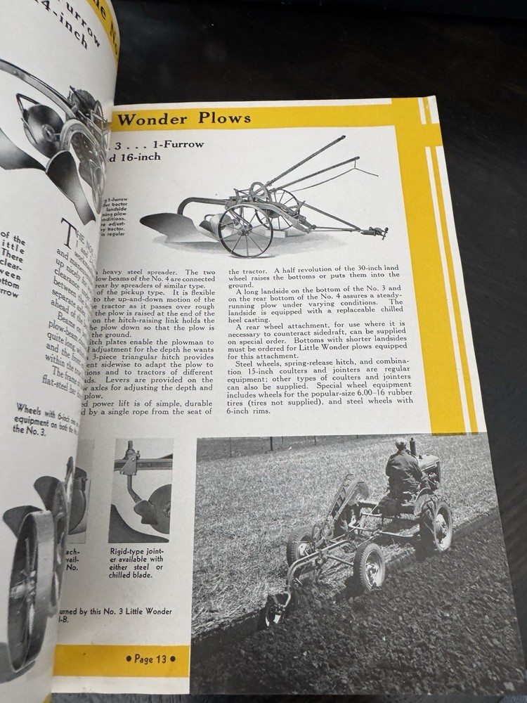 McCormick-Deering - Tractor Plows Catalog 31 Pg