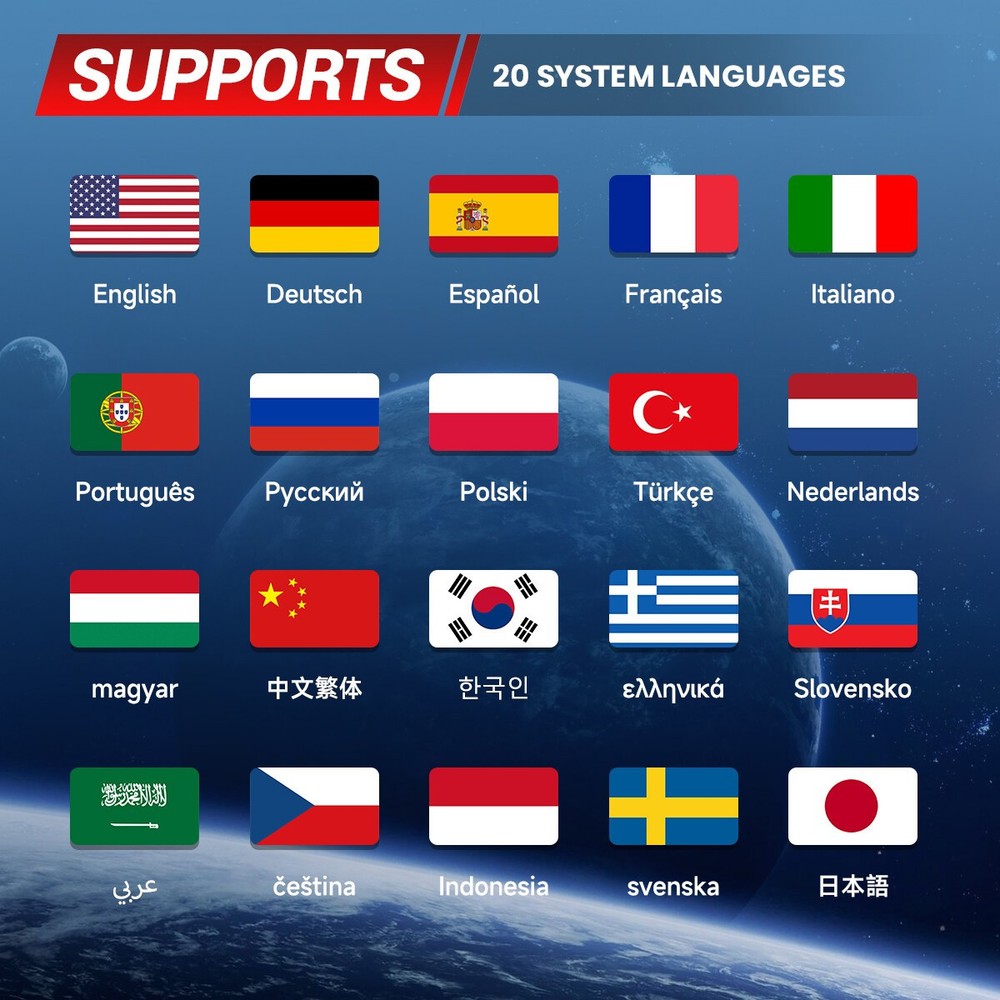 All System Car Diagnostic Bi-directional CAN FD OBD2 Auto Scanner Code Reader