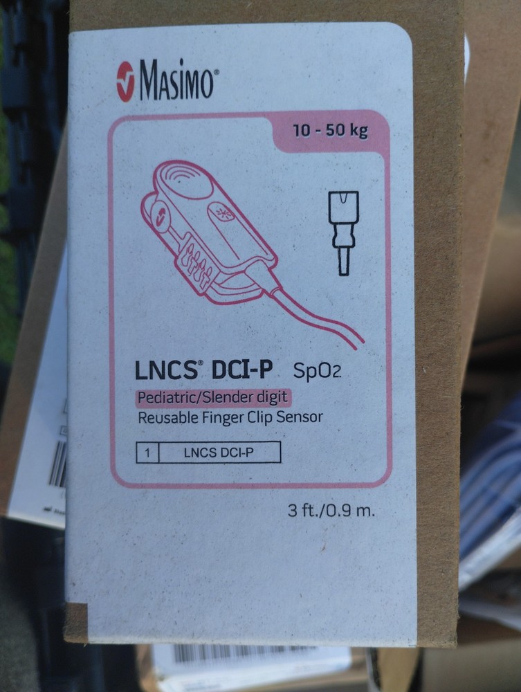 NIB Masimo 1864 LNCS DCI-P Finger Clip Sensor 3ft Cable