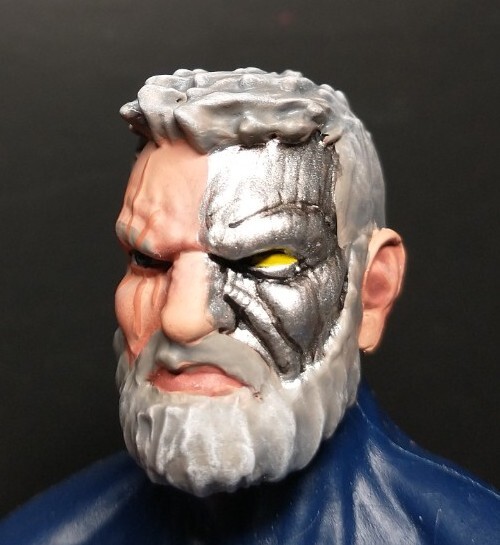 HEAD ONLY Marvel Legends Custom painted Head Cable Bearded head