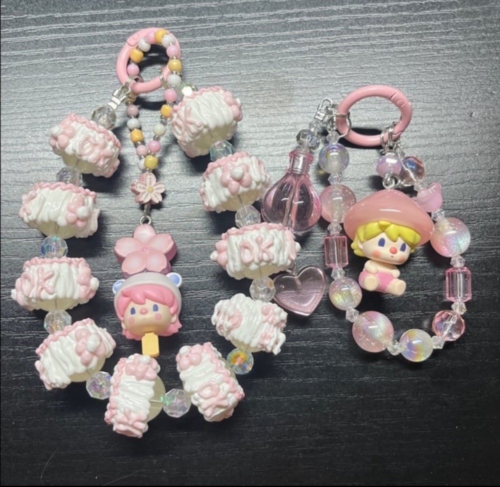 POP MART keychains bag charms phone accessory