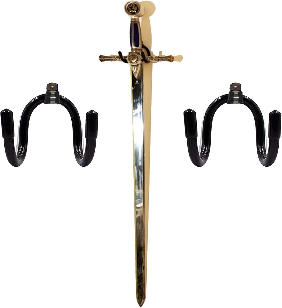 Flexible Adjustable Wall Hook Sword Hanger Display - Universal Holder for Sword,