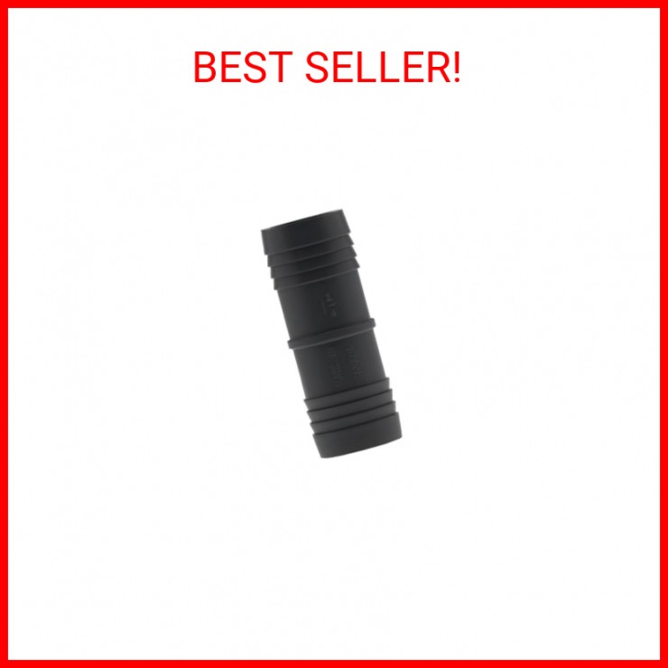 COUPLE INSRT POLY BLK 1.25"