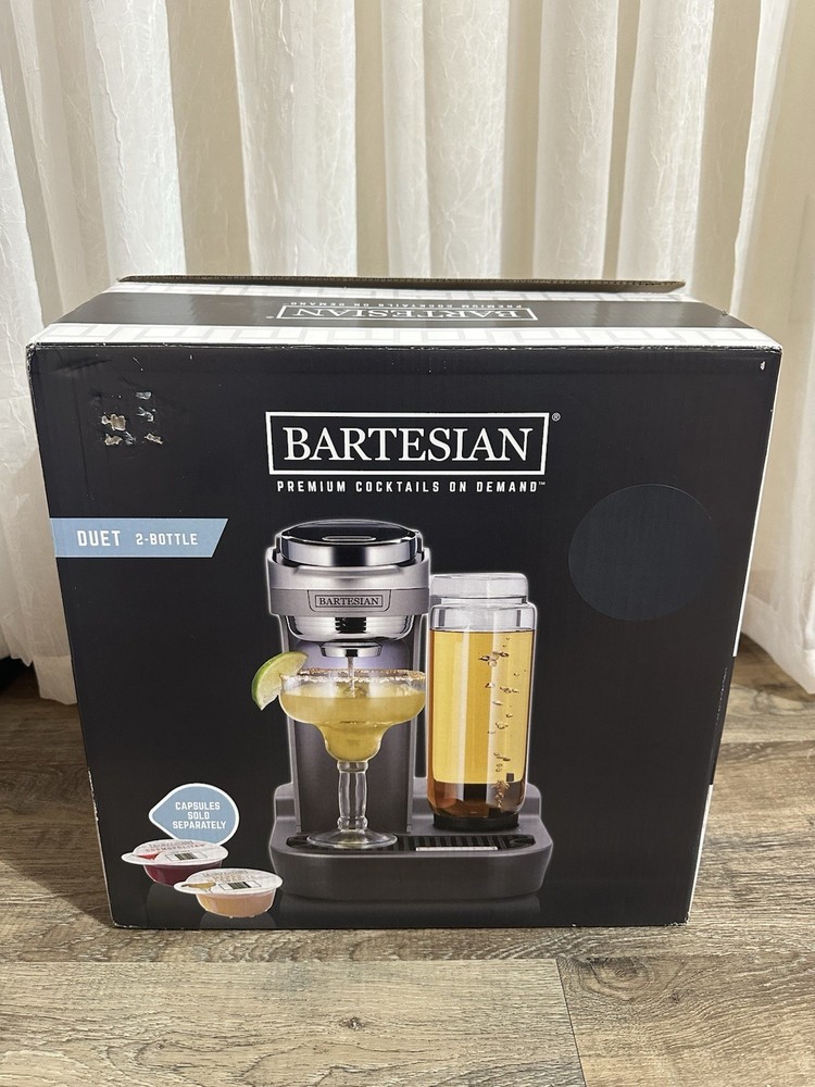 Bartesian Cocktail Machine Duet 2 Bottle Home Bar Model 55310 Open Box