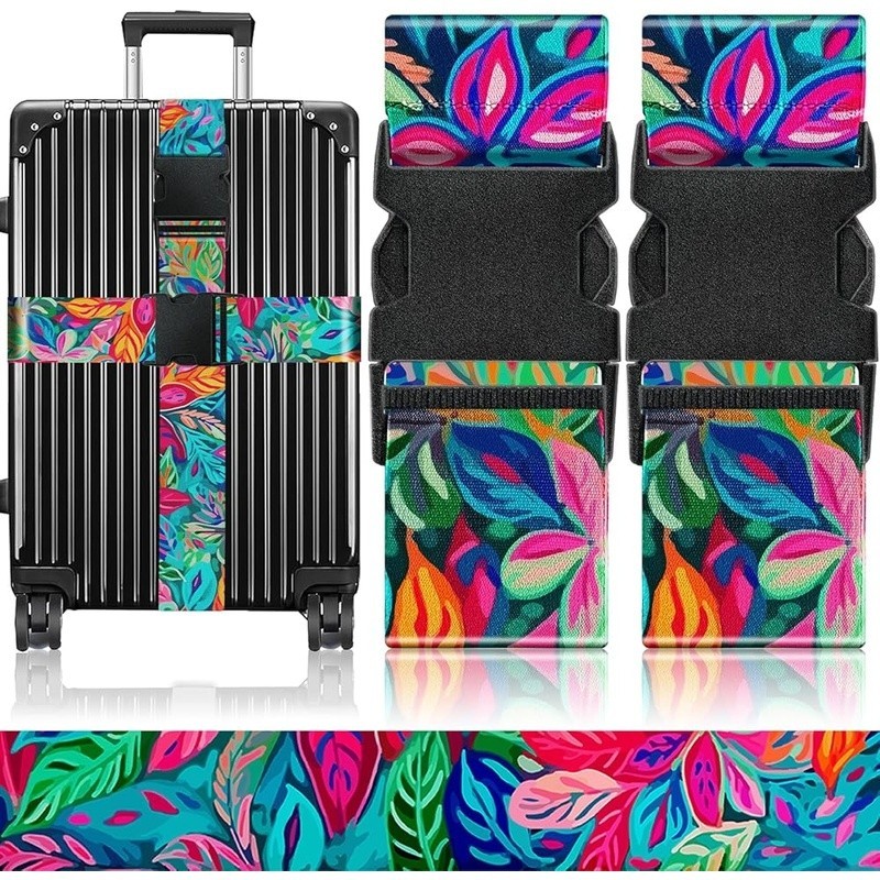 Durable Adjustable Luggage Straps Unique Baggage Identifier Travel Accessory New