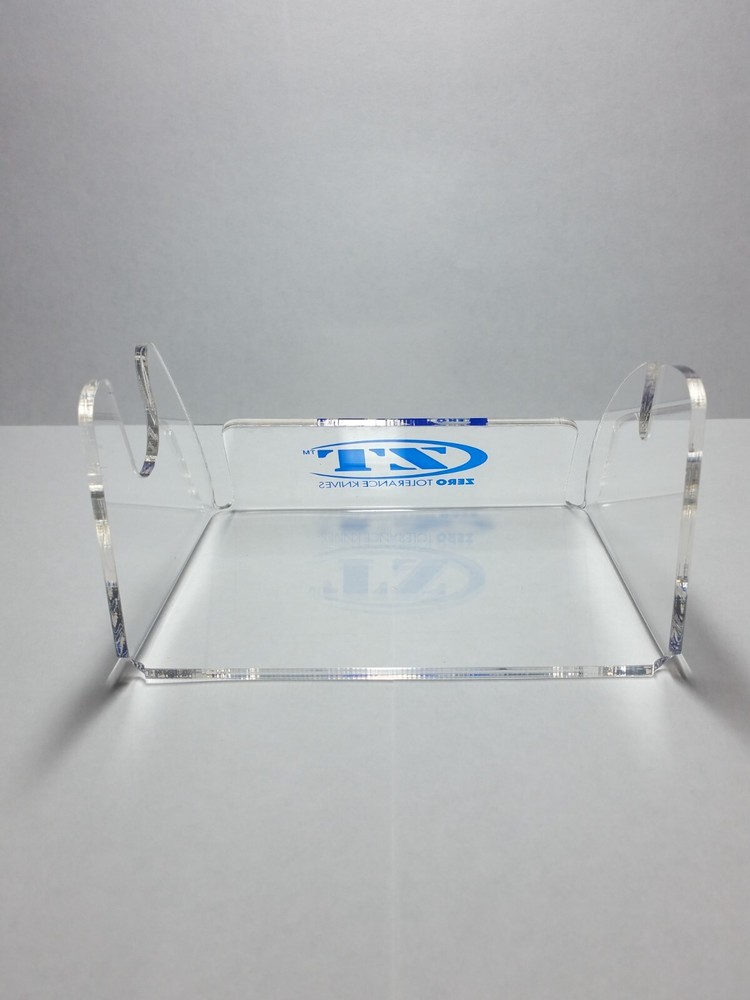 NEW - Zero Tolerance - 1 Knife SINGLE Display Stand Clear Acrylic for Knifes #$,