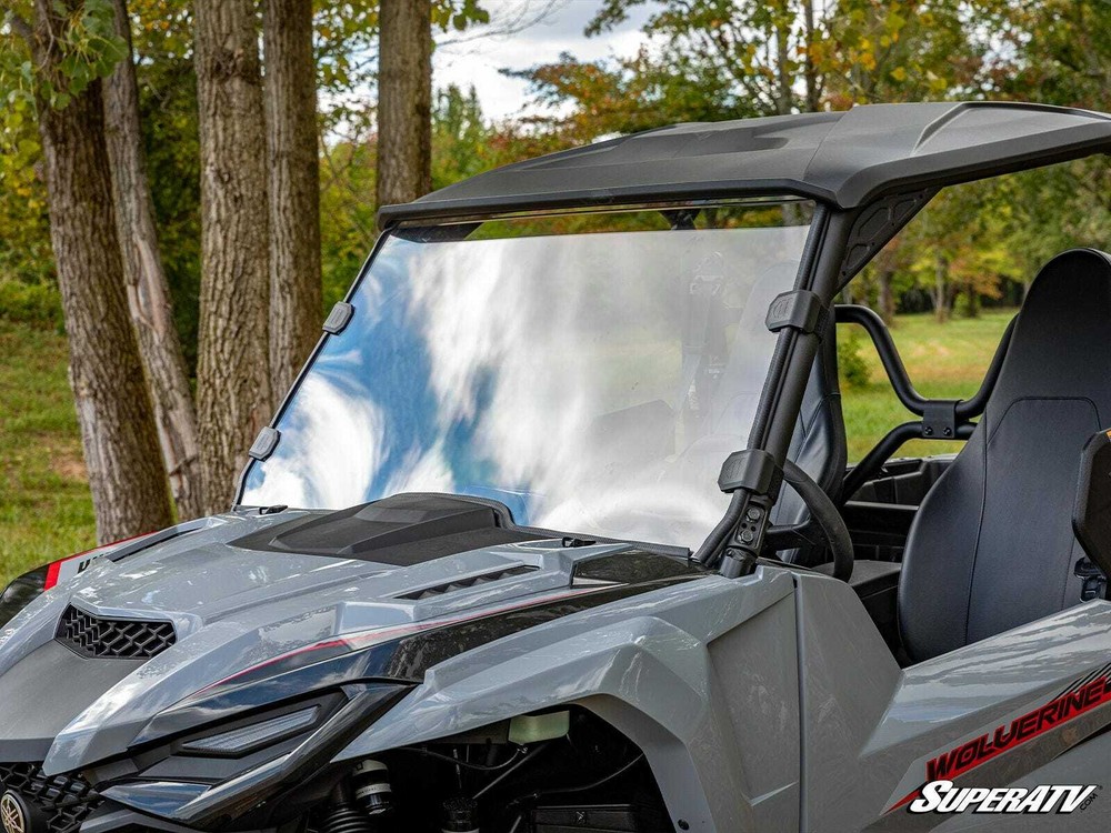 SuperATV Yamaha Wolverine X2 850 Scratch-Resistant Full Windshield/2021+